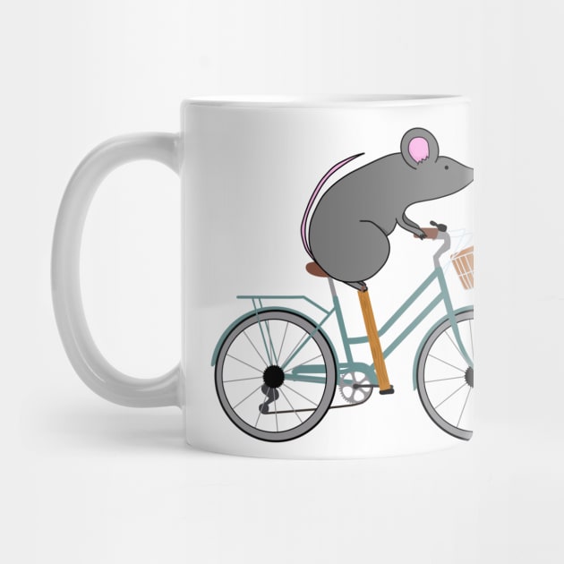 Mouse on a bike by mollykay26